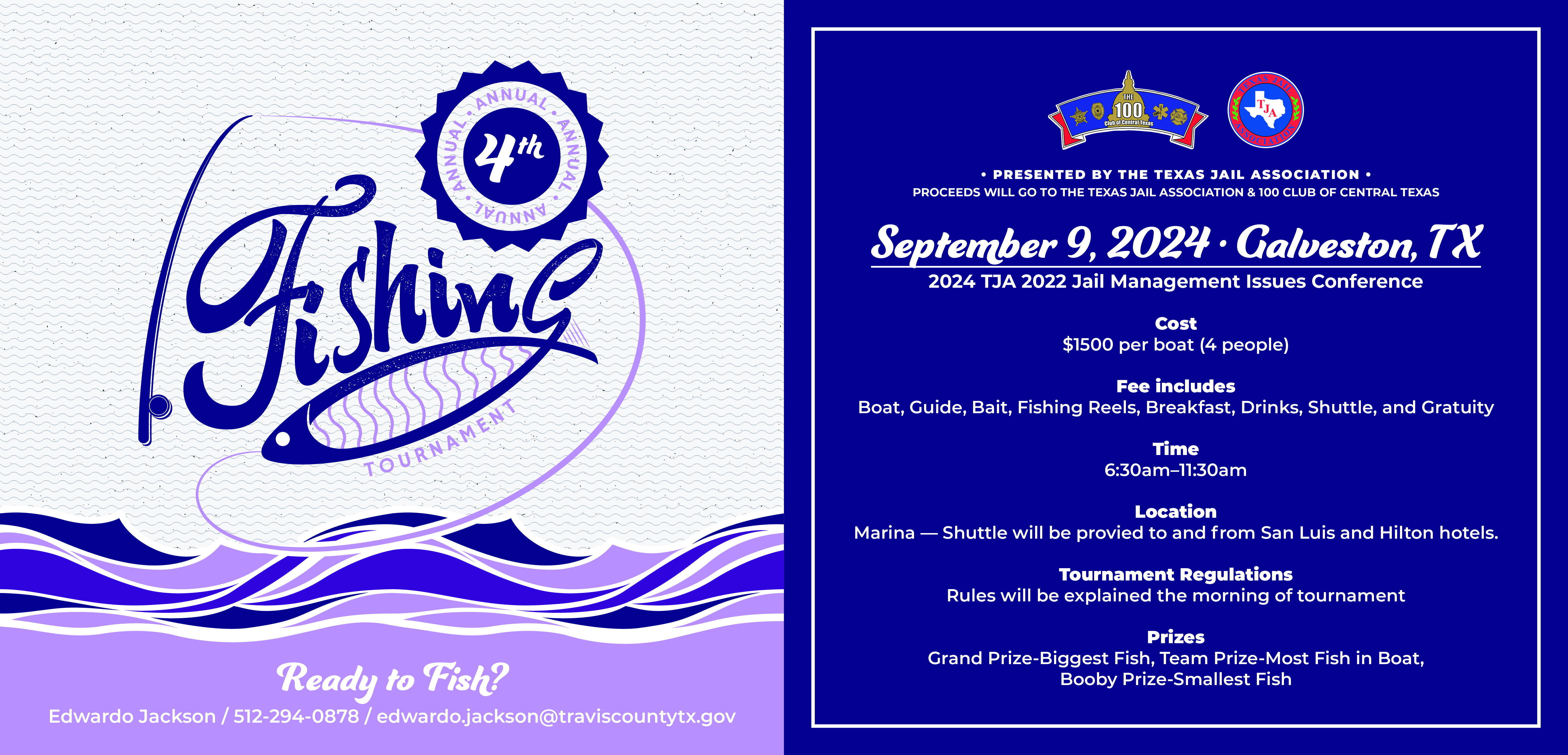 Texas Jail Association Fishing Tournament - Sept 9, 2024